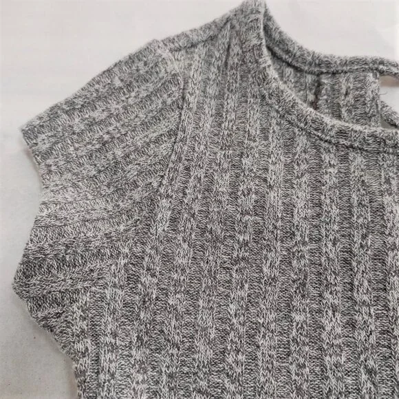 Place PreppyGrey Tweed Empire A Line Modest Swing Dress Open Back Design 5/6 SP - Picture 5 of 6